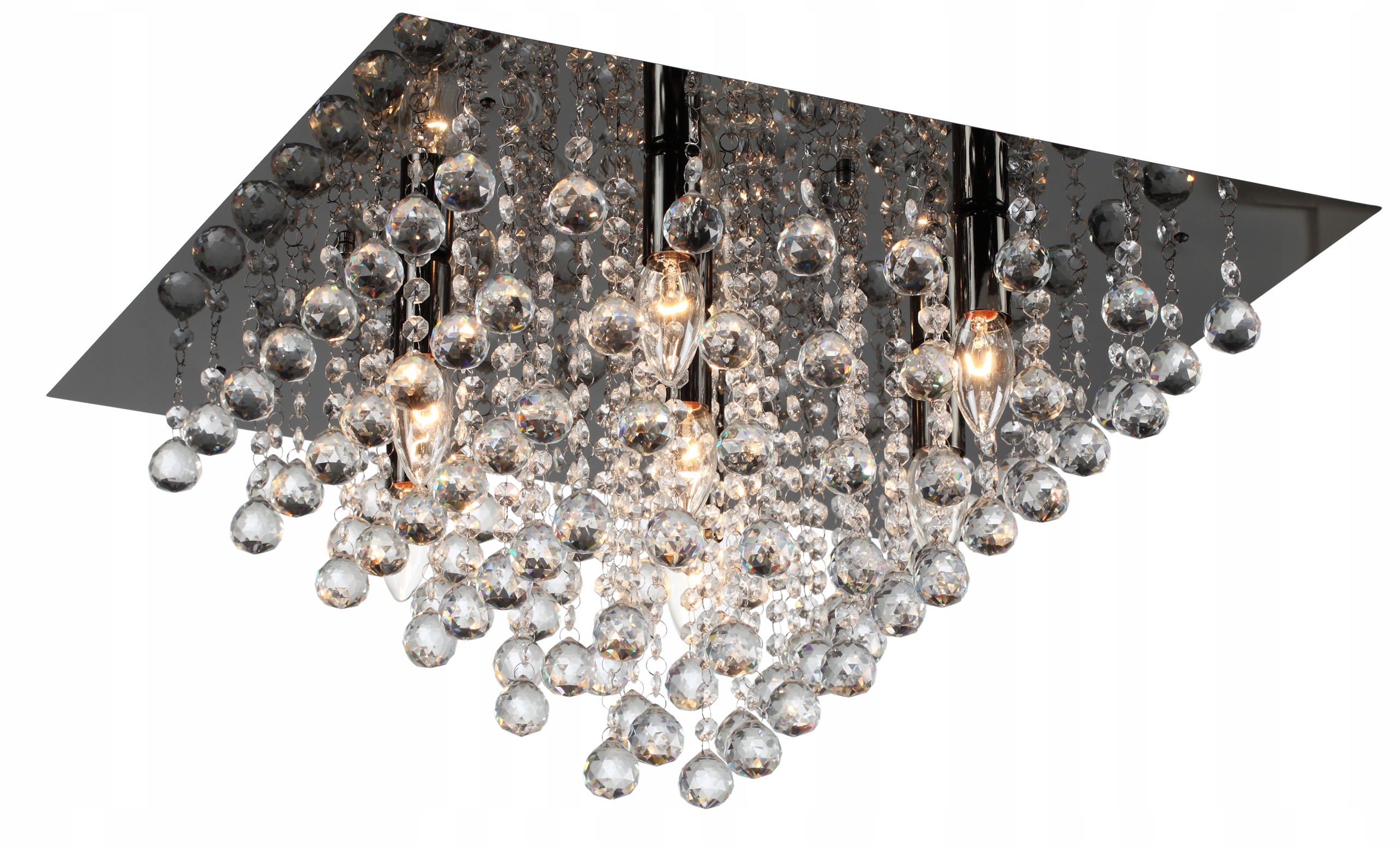Stropné Svietidlo Stropná lampa Luster do obývacej izby Glamour Reality Lancaster Crystal
