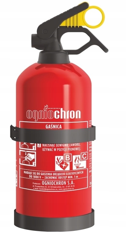 

Gaśnica Ogniochron 1kg wieszak 5 Lat