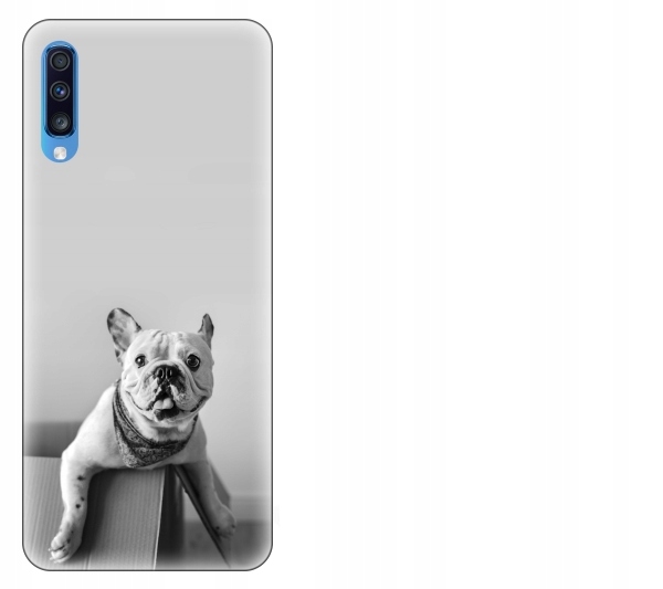 

Etui pokrowiec Samsung Galaxy A70 Pies buldog fran