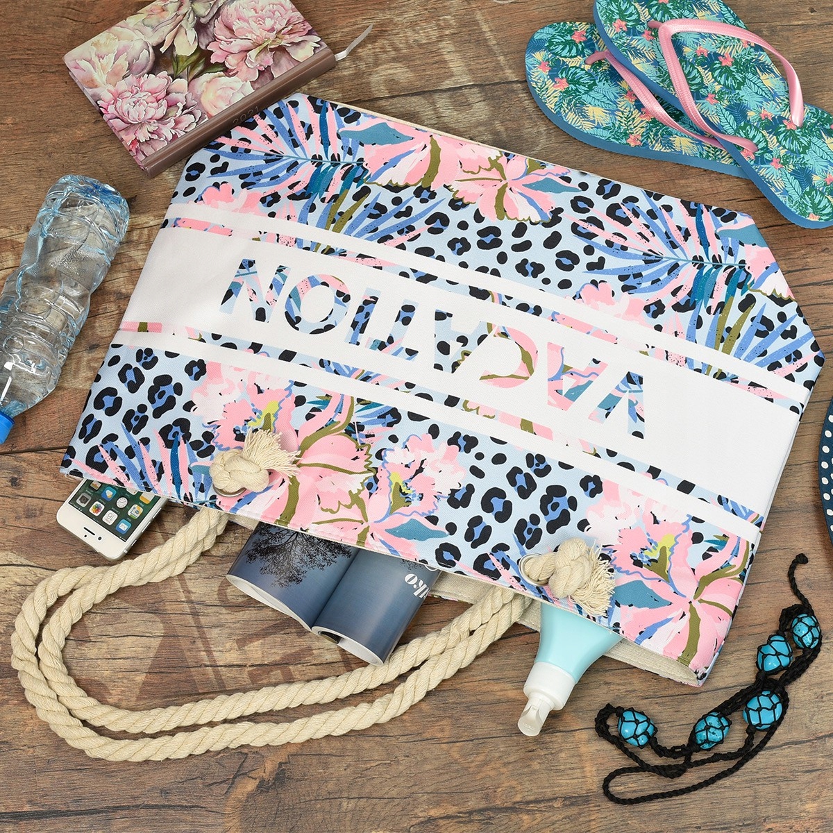 Duża torba plażowa torebka summer na lato pojemna Marka inna