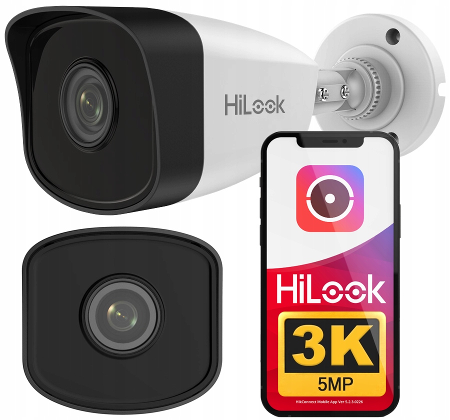 Ip kamera 5MPx Venkovní PoE IPC-B150H HiLook od společnosti Hikvision Aplikace