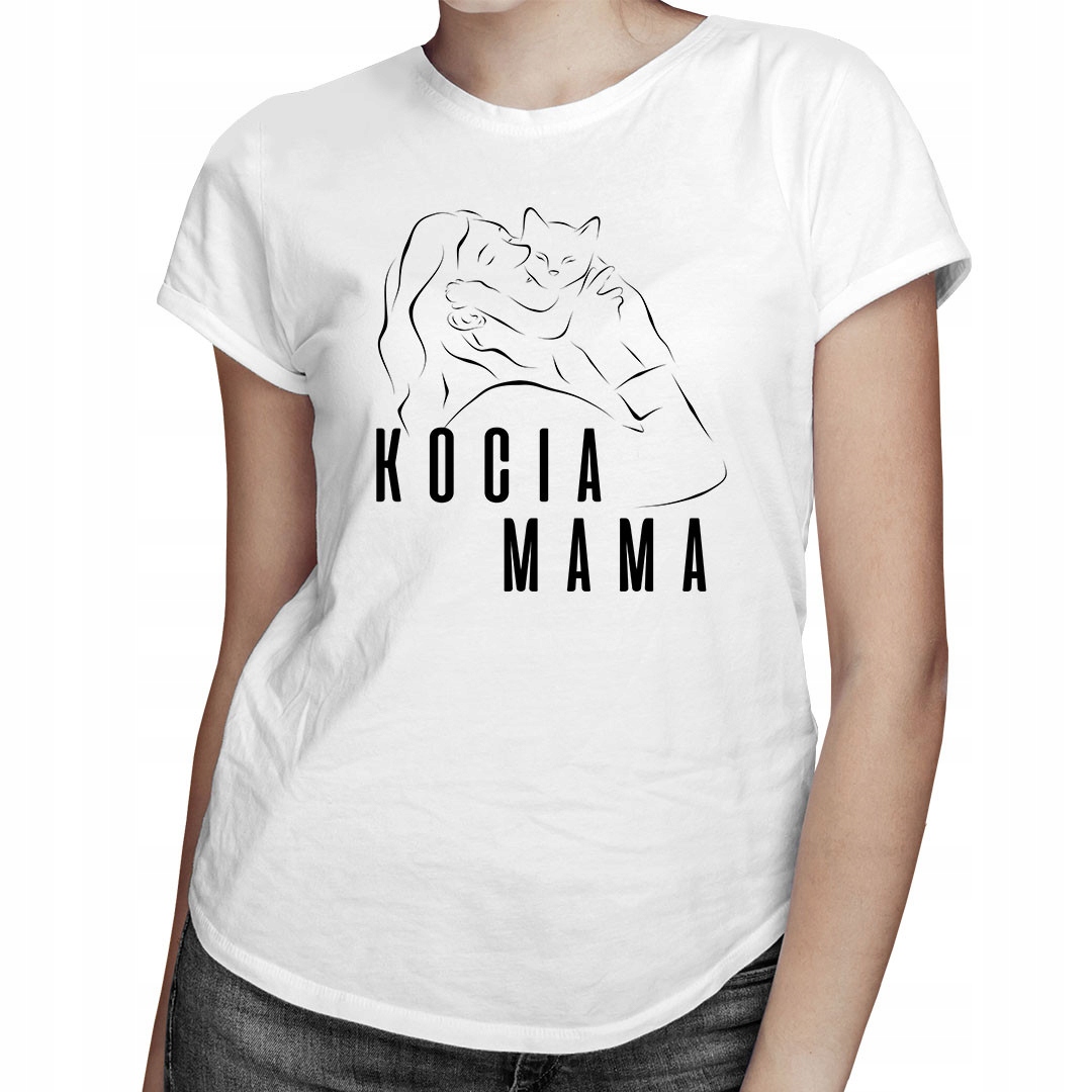 

Kocia mama - koszulka z nadrukiem dla niej