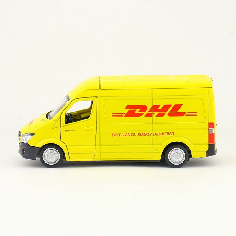 KURIER DHL MERCEDES-BENZ SPRINTER 1:36 KINSMART Stan opakowania oryginalne