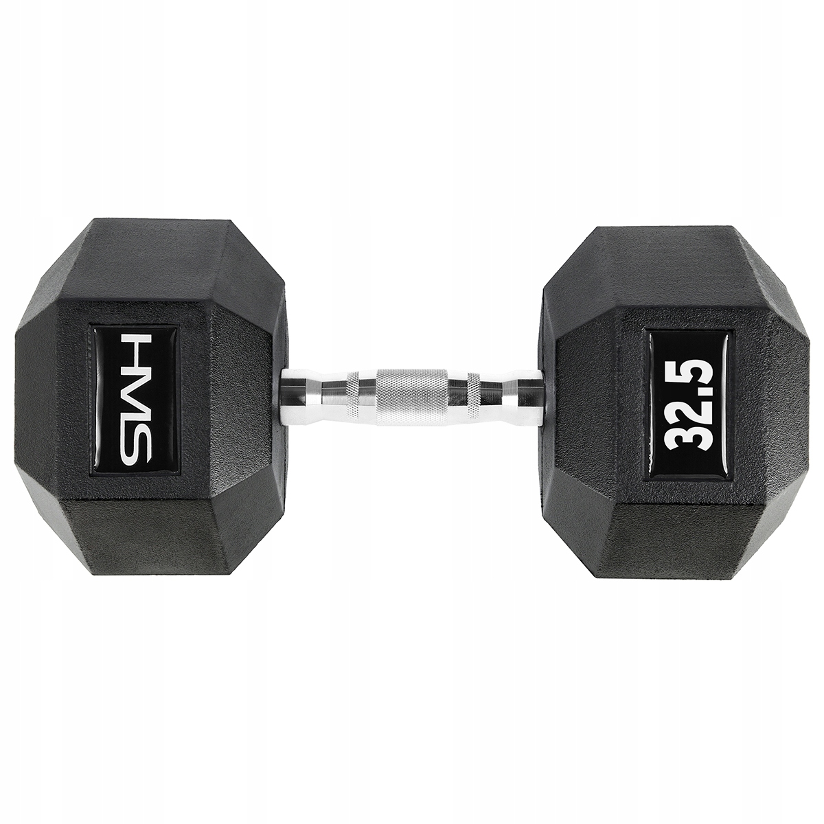 Hantla 32,5kg Hms Hex Pro Hantelka Gumowa Do Ćwiczeń Obciążenie Siłownia