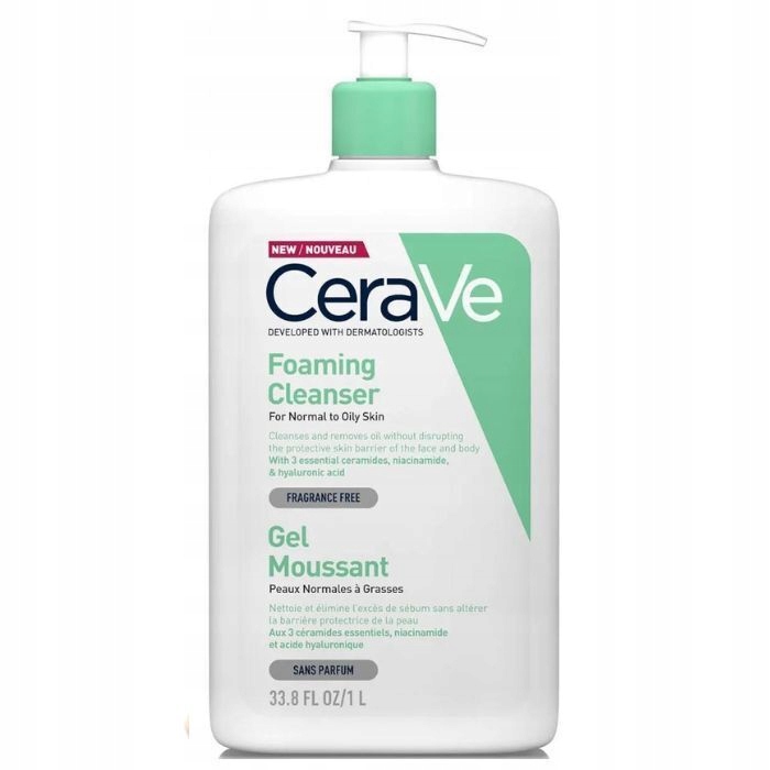 CeraVe Żel Oczyszczający do Mycia Dla Skóry Normalnej i Tłustej Największy