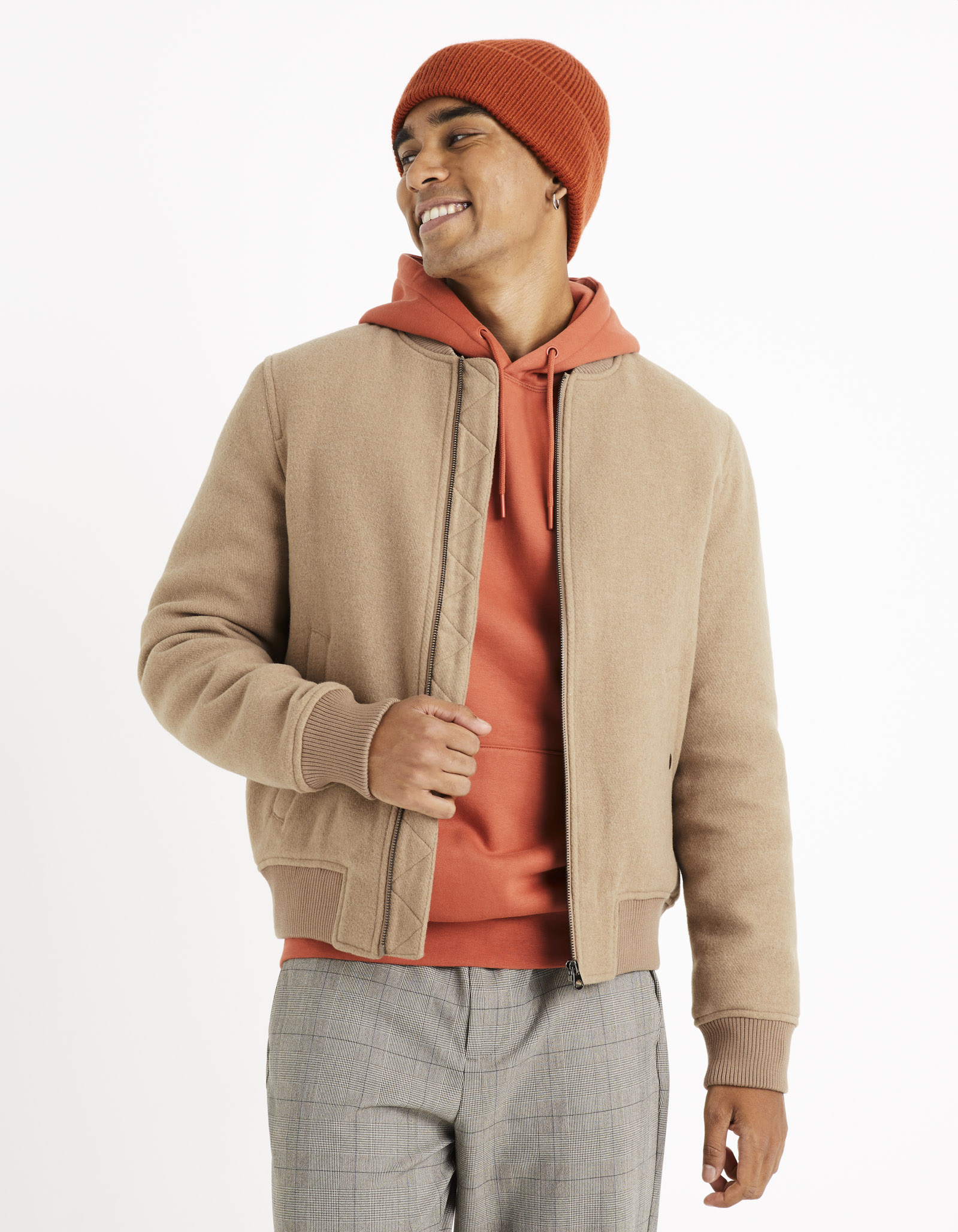Celio Vlněný bomber Cubeauty