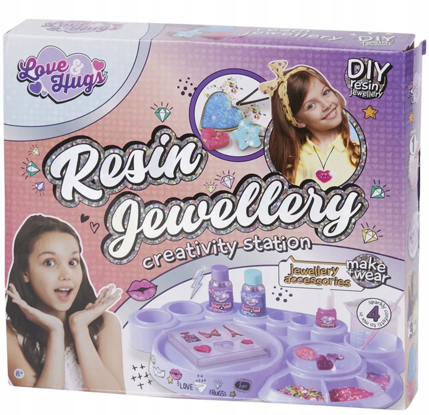 Sada na výrobu šperků pro malou princeznu jako dárek Love&Hugs 38