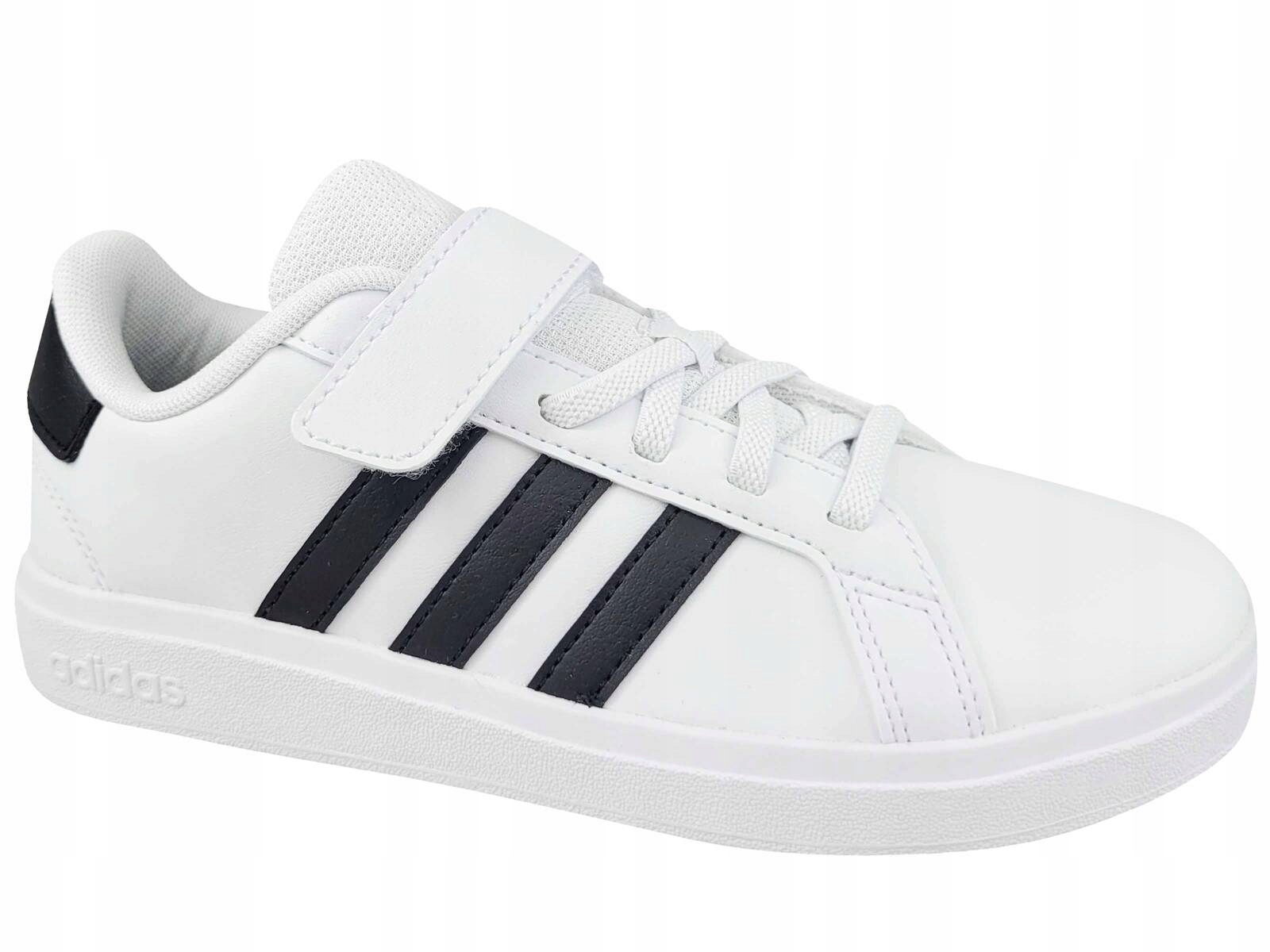 Adidas Grand Court 2.0 El IH5529 Buty Trampki Dziecięce Na Rzep Gumki