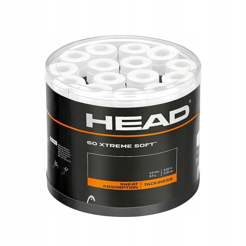 Vrchní obaly Head Xtremesoft černé 0,50 mm 60 ks