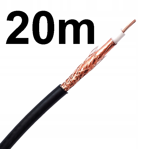 Kvalitní Koaxiální Kabel H155 Kabel H-155 20 m