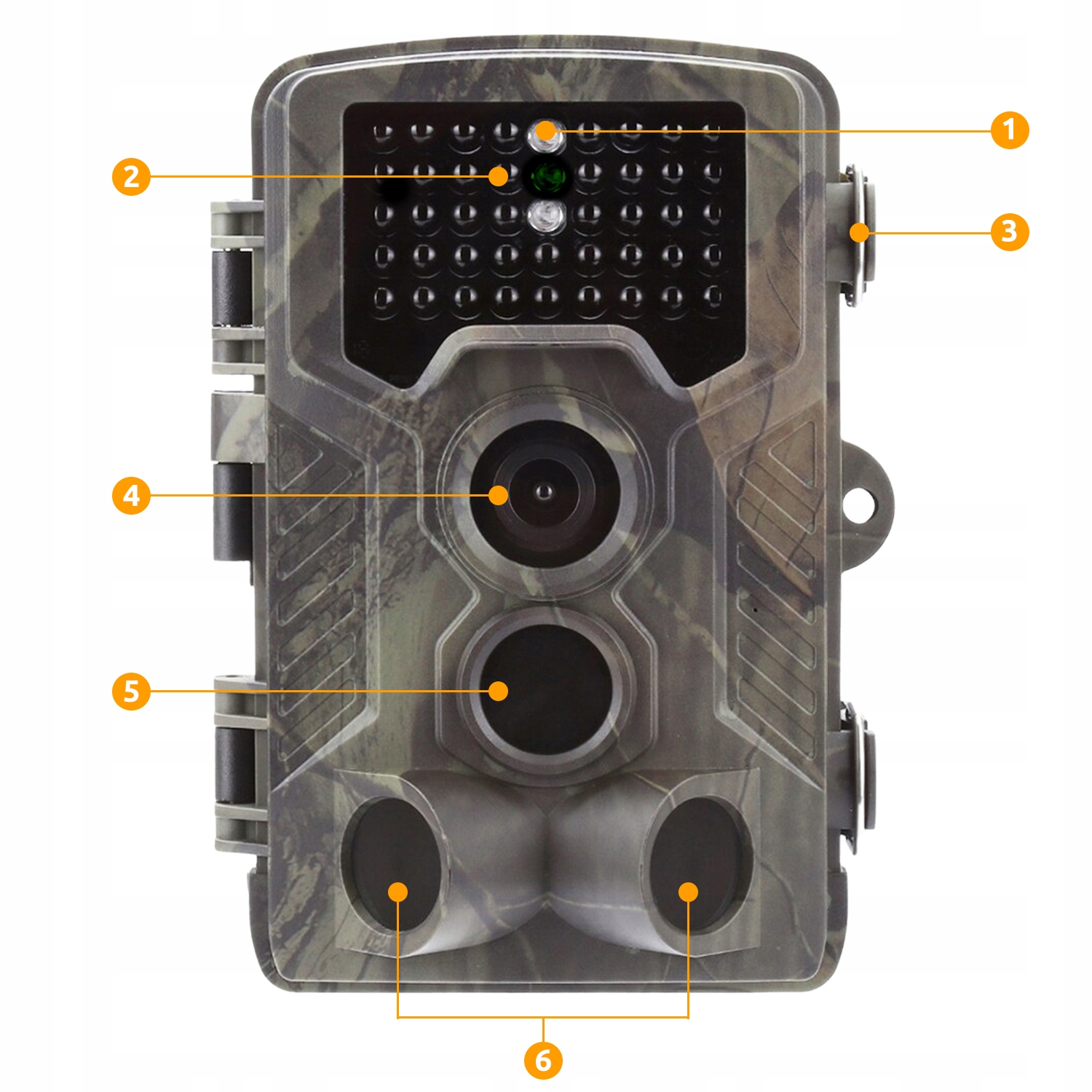Fotopułapka IR Kamera Leśna POLSKIE MENU FHD 50Mpx + KARTA MICROSD 32GB Przekątna ekranu 2