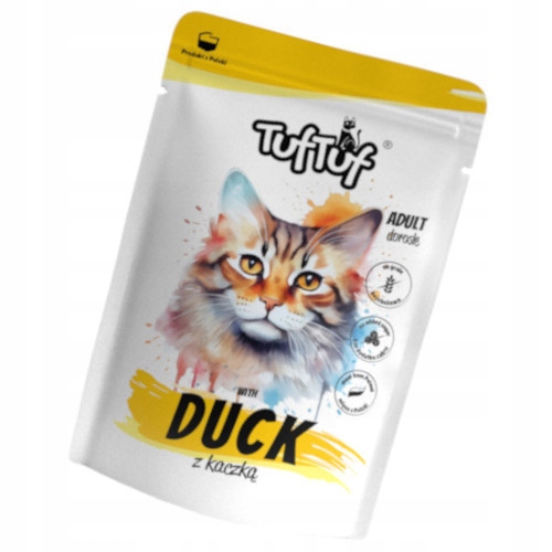 Levně 5x Tuf Tuf mletá kachna pro kočky 300 g