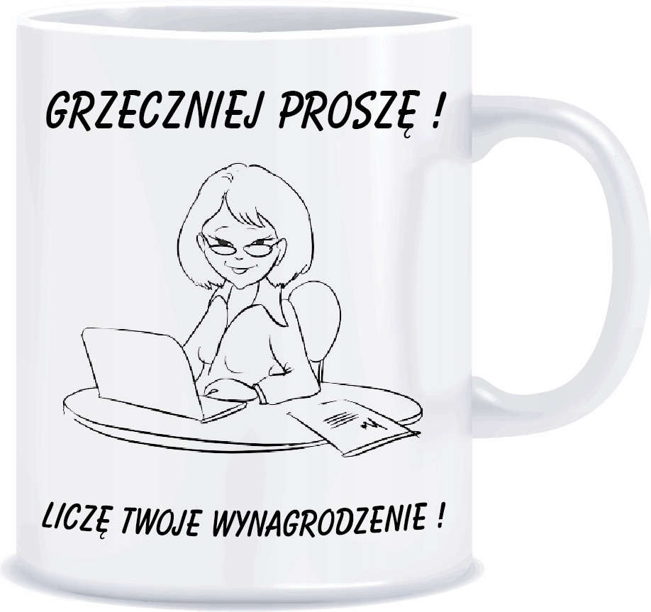 

Kubek Księgowej na prezent Śmieszny Tekst 330ml