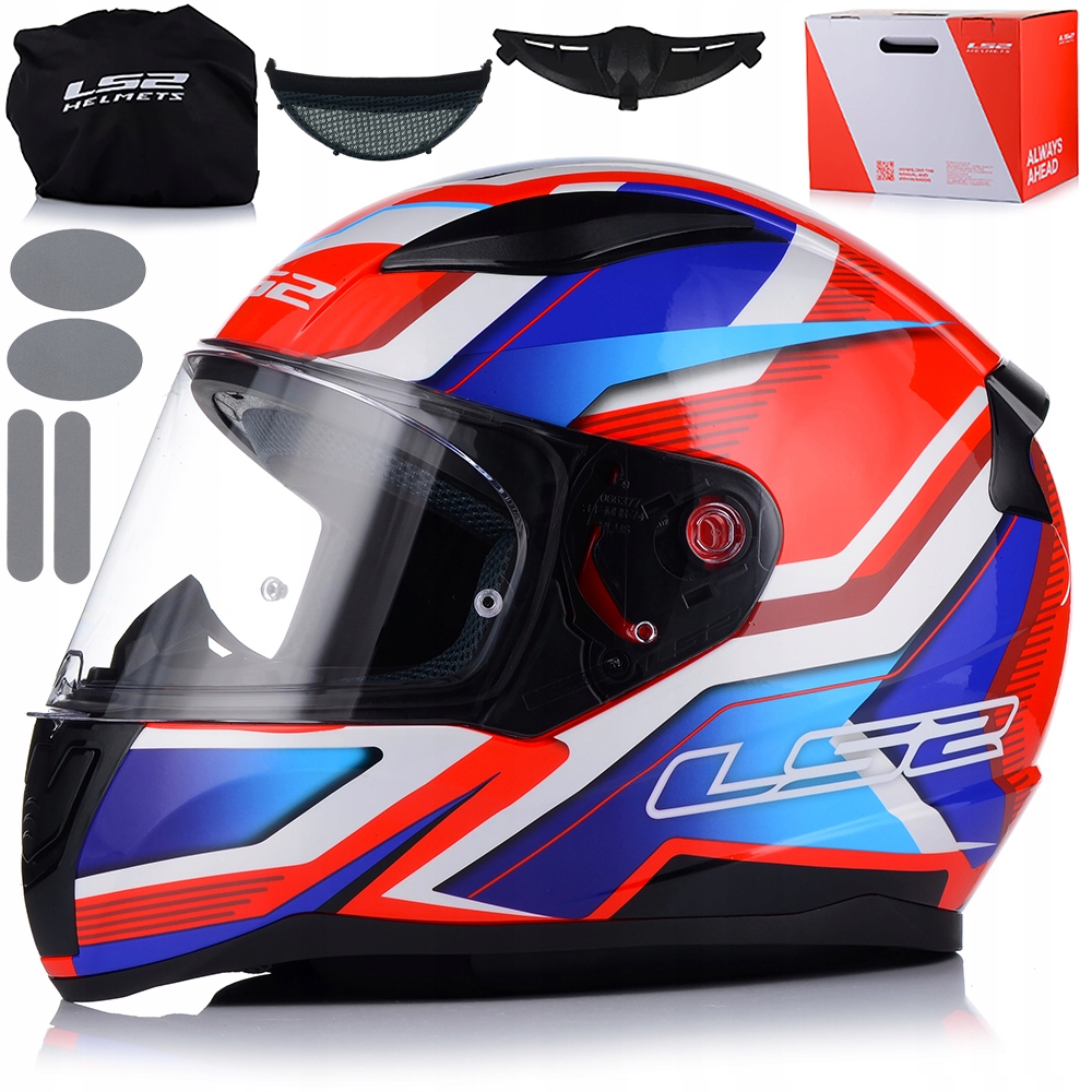 Motocyklová Prilba LS2 FF353 Rapid II Flitz Red Systém Pinlock Ecer 22.06