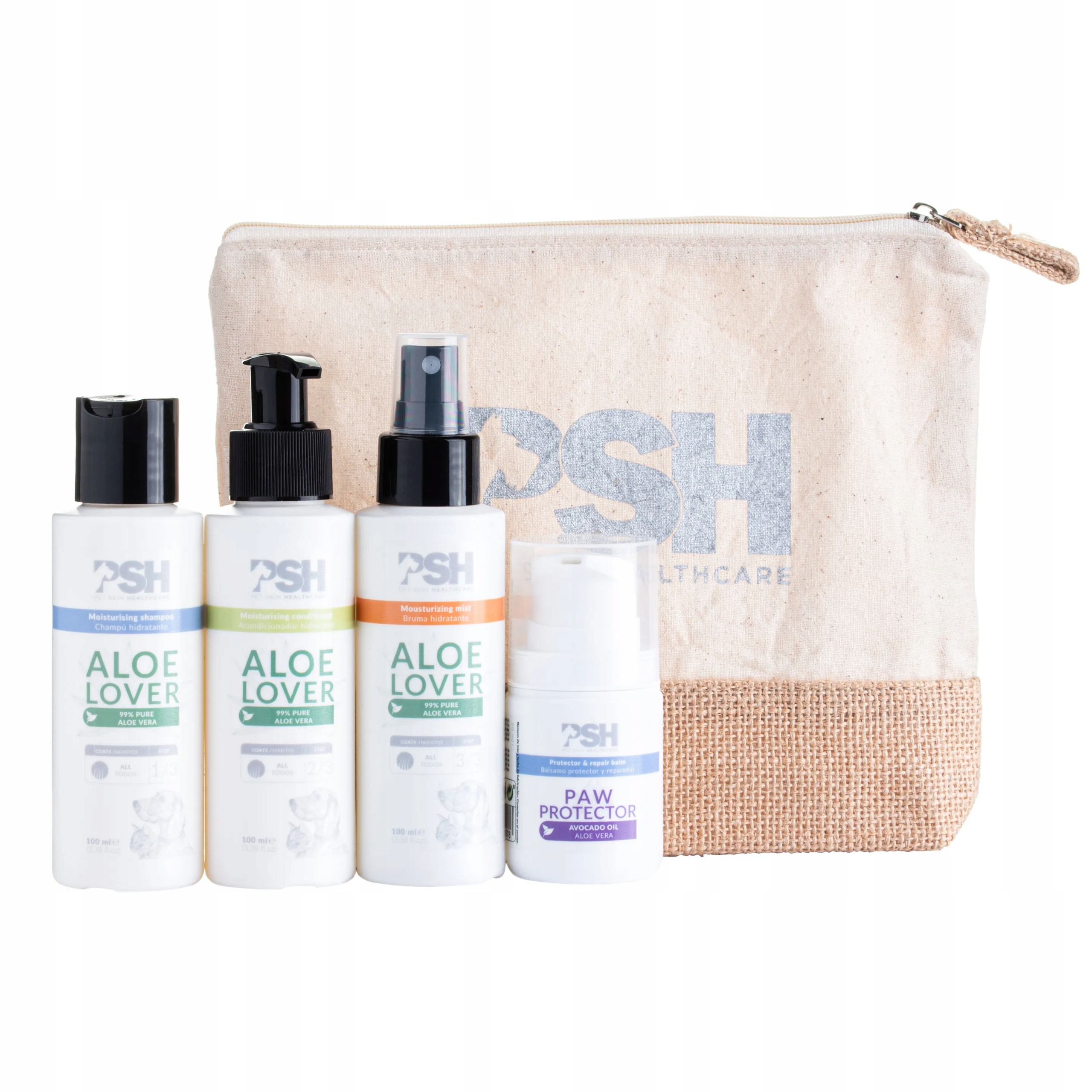 Levně Psh Travel Pack sada cestovní kosmetiky pro psa a kočku, kosmetická taška