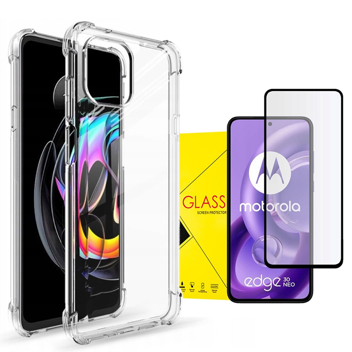 

Etui Do Motorola Edge 30 Neo, Case Obudowa Szkło