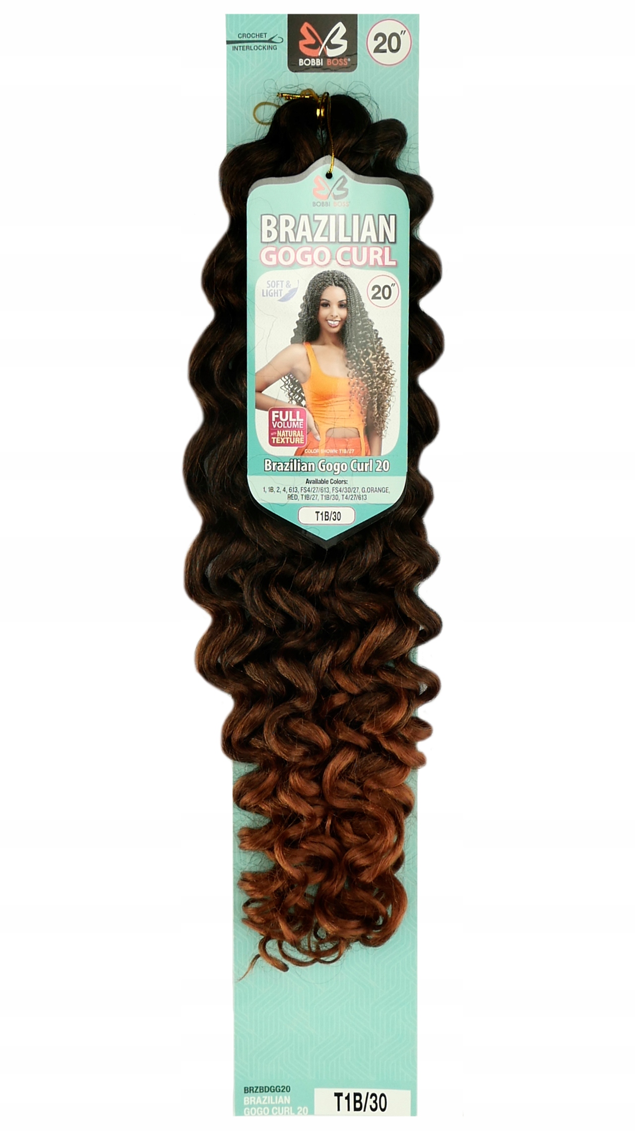 BOBBI BOSS Loki Brazilian Gogo Curl afroloki włosy syntetyczne ombre T1B/30
