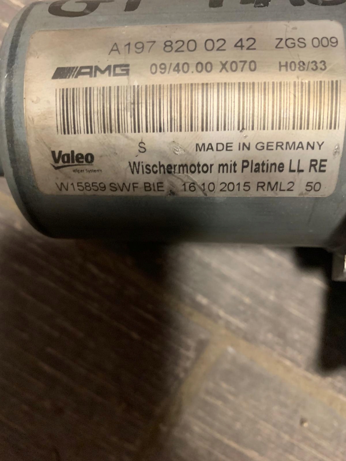 Wischergestänge MERCEDES SLS W197 W190 1