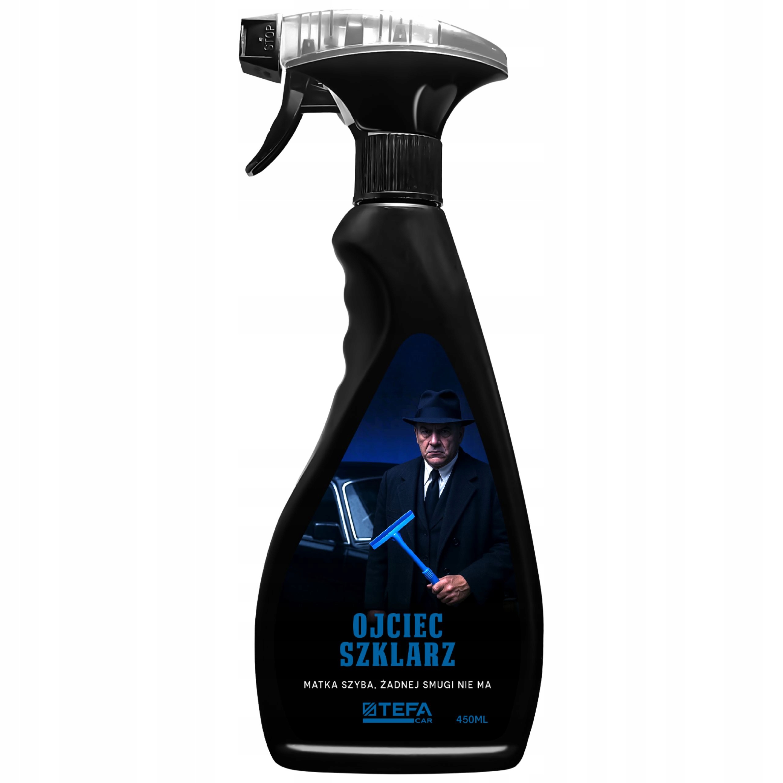 Tefa Car Ojciec Szklarz 450ML Płyn do szyb i reflektorów chroni przed parą