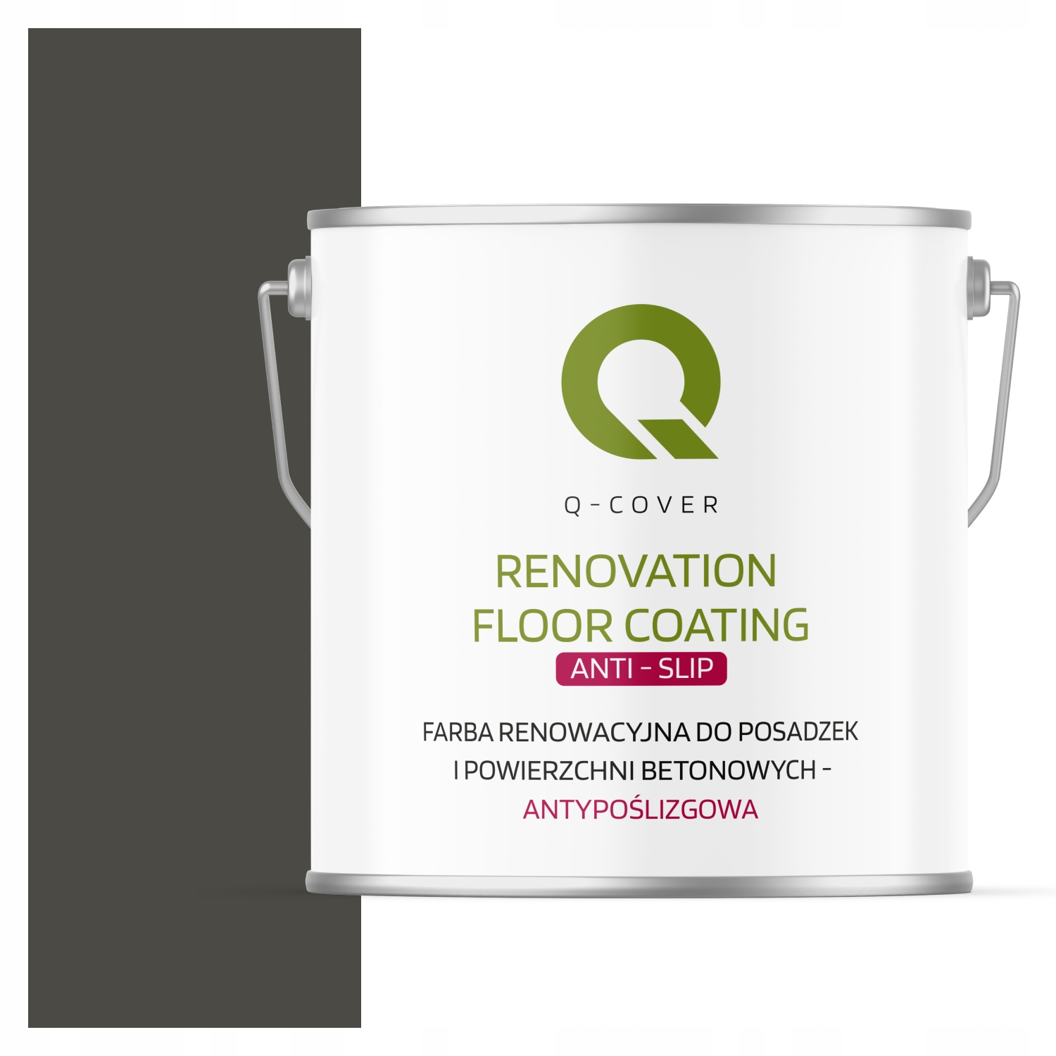 Protišmyková Farba Na Renováciu Betónu V Garáži 5 L, Šedá, Tmavá RAL7022 Uv