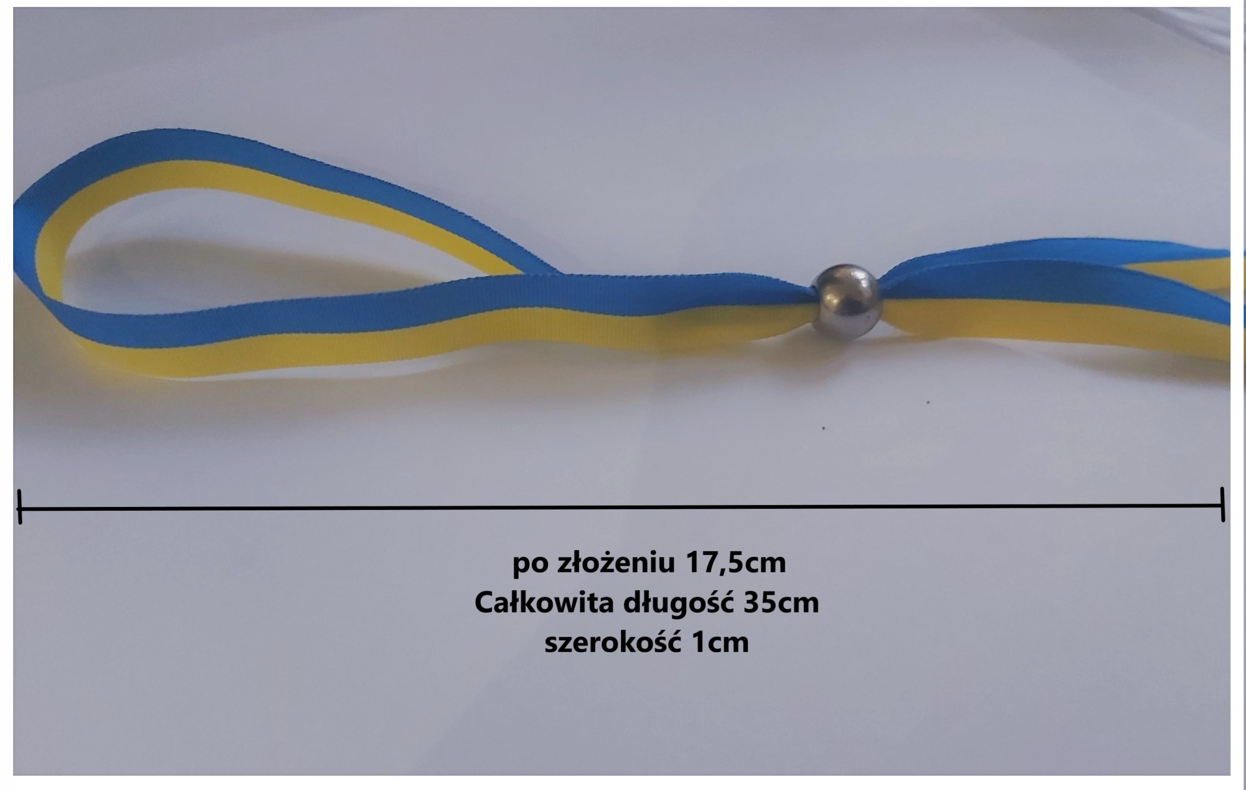 

Ukraina Bransoletka Opaska Ukraina flaga 1cm