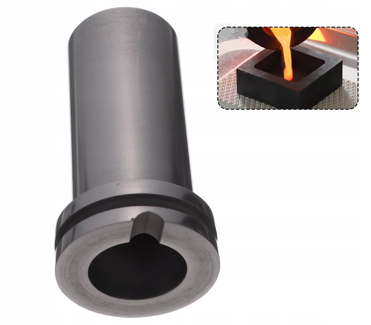 3KG Grafitový Kelímek Kelímek na tavení kovů Grafitový odlévací