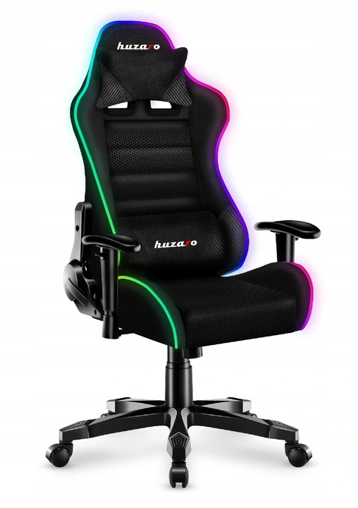 

Fotel Gamingowy dla dziecka Świeci Rgb Huzaro