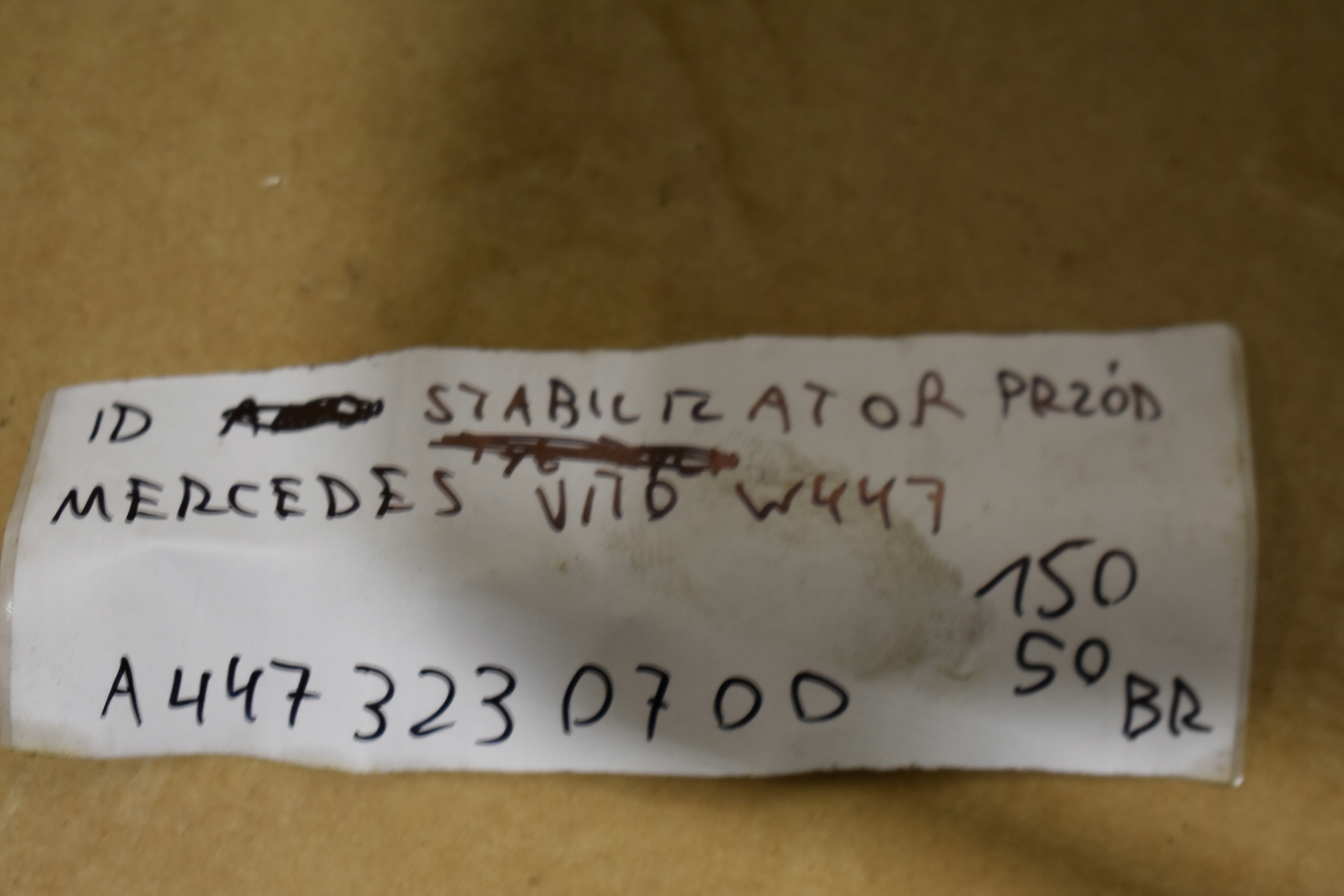 IDEALNY STABILIZATOR front front MERCEDES VITO W447 1 9