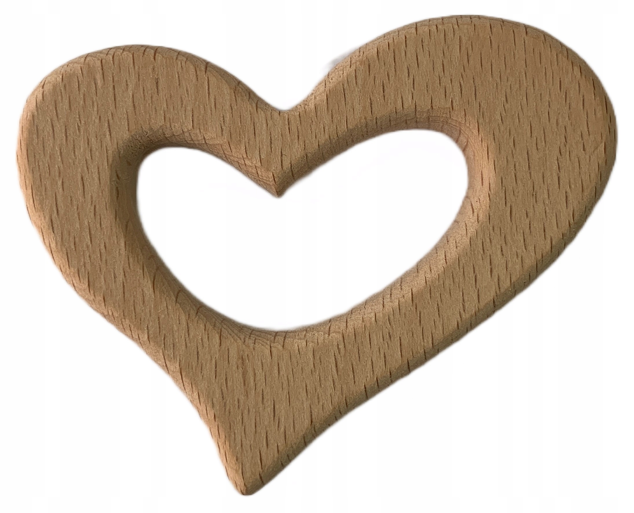 

Drewniany Gryzak Zawieszka Bukowe Serce