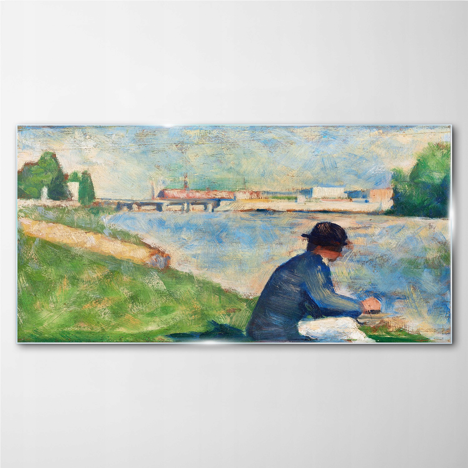 

Foto-obraz szklany Woda ludzie malarstwo 140x70 cm
