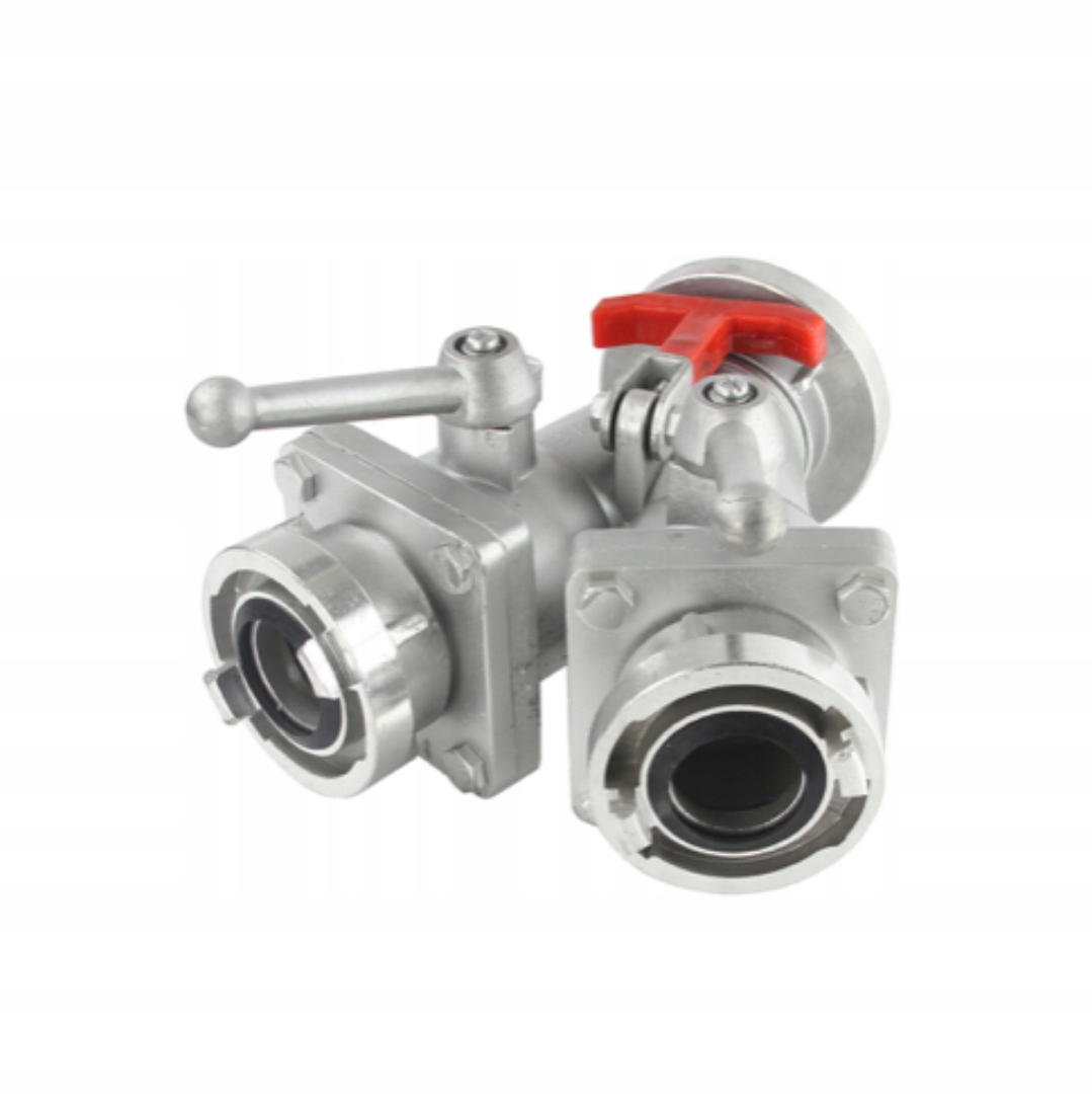 Guľový Rozdeľovač 3" Do 2x2" /hasičský Konektor Storz