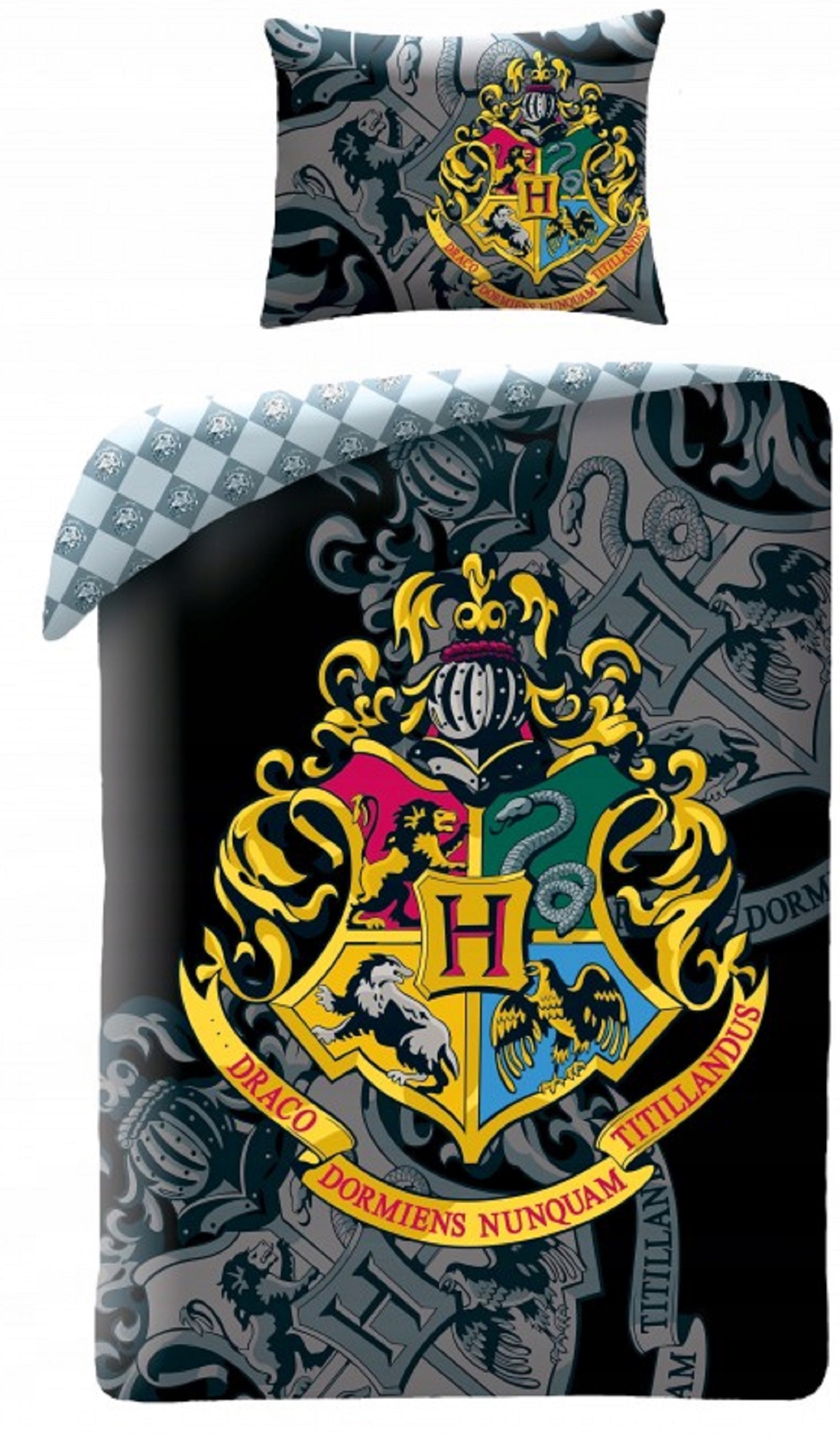 

Pościel Harry Potter 140x200 Hogwarts Herb Draco