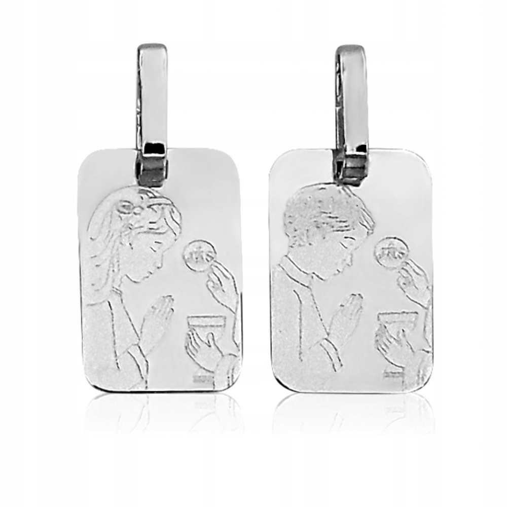 MEDALIK PIERWSZA KOMUNIĘ DZIEWCZYNKA CHŁOPIEC 925