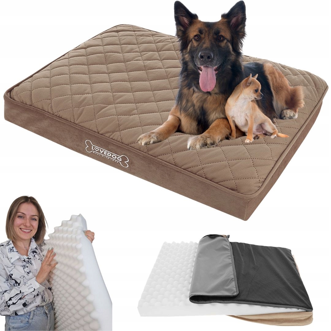 Legowisko Ortopedyczne Materac dla psa Pik XL 100x75 Duże Wodoodporne Łóżko