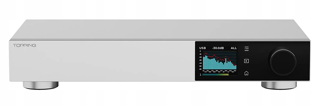 Topping D900 (Strieborný) Dsm Bluetooth 5.1 Trigger DSD512 Pilot