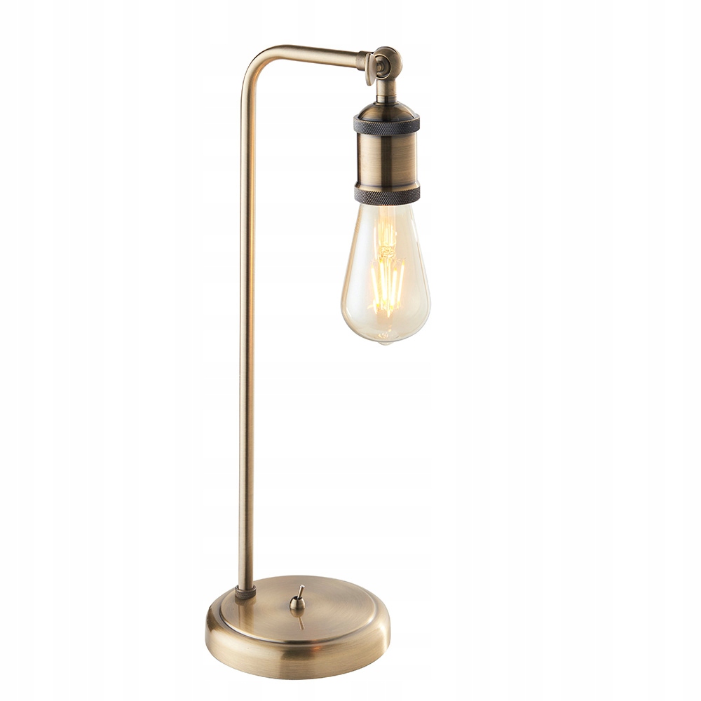 Endon Industriální mosazná stolní lampa E27 s regulací stmívání