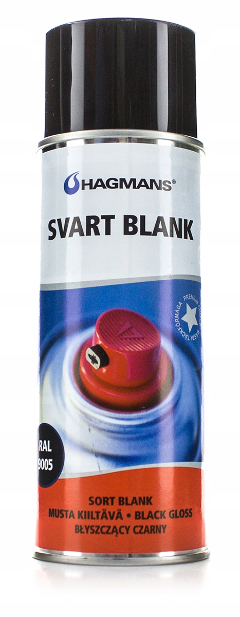 

Lakier Spray Czarny Połysk RAL9005 Hagmans