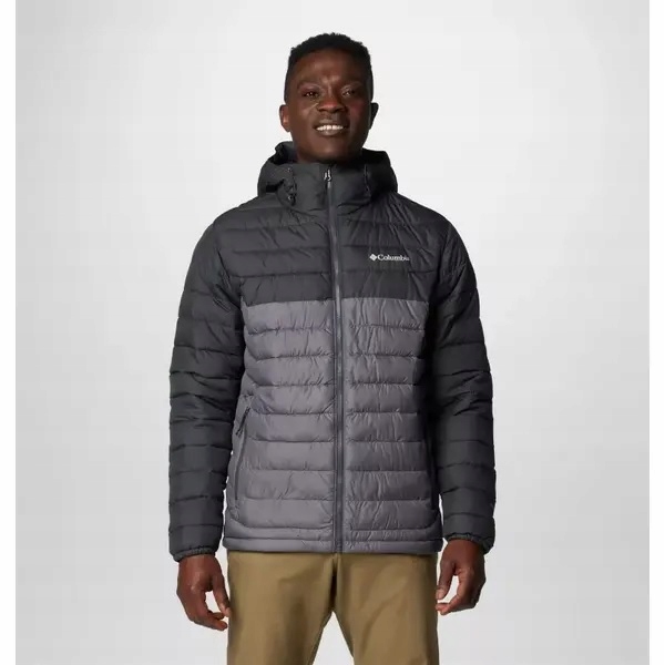 Columbia kurtka męska Powder Lite II Hooded Jacket City Grey Shark r.M