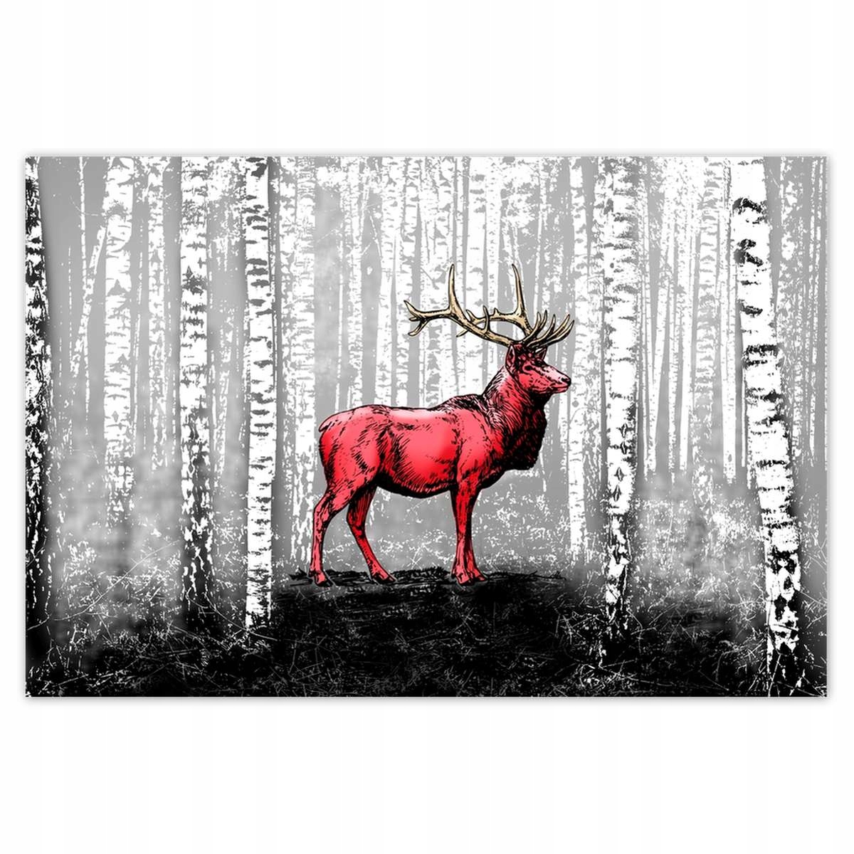 Plakáty 200x135 Jelen Bříza Břízy Les