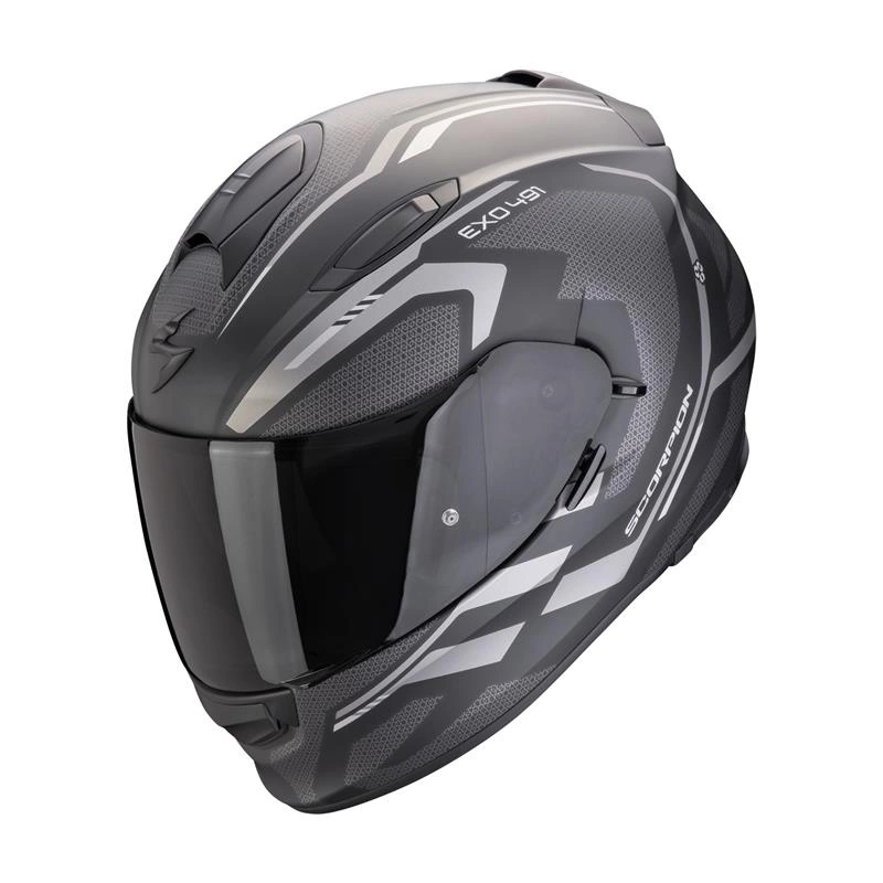 Integrální přilba Scorpion EXO-491 Kripta Black/silver černá stříbrná Bonus
