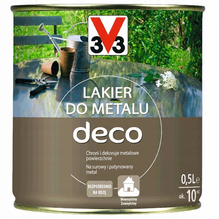 

Lakier do metalu V33 Deco Bezbarwny 0,5 L Połysk