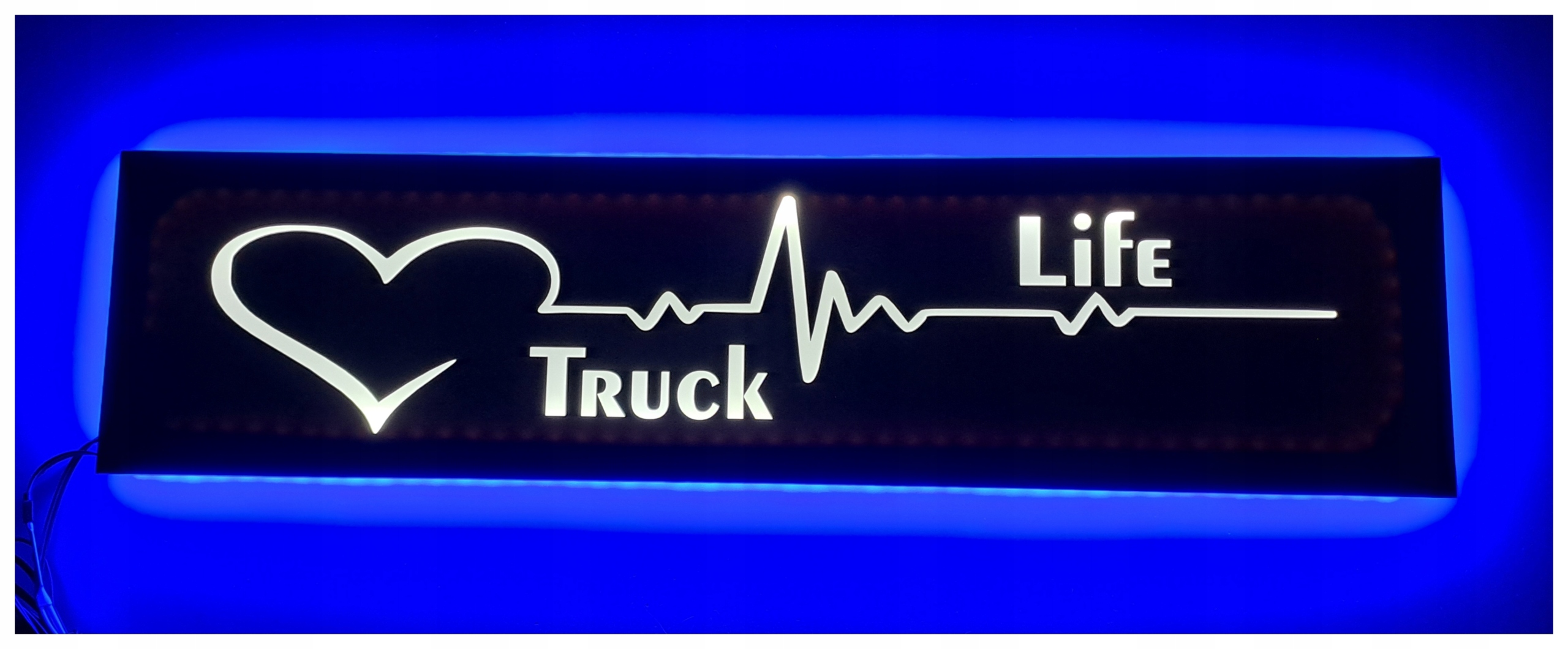 Led tabuľa truck life nad posteľou man daf scania s podsvietením kabíny Tir