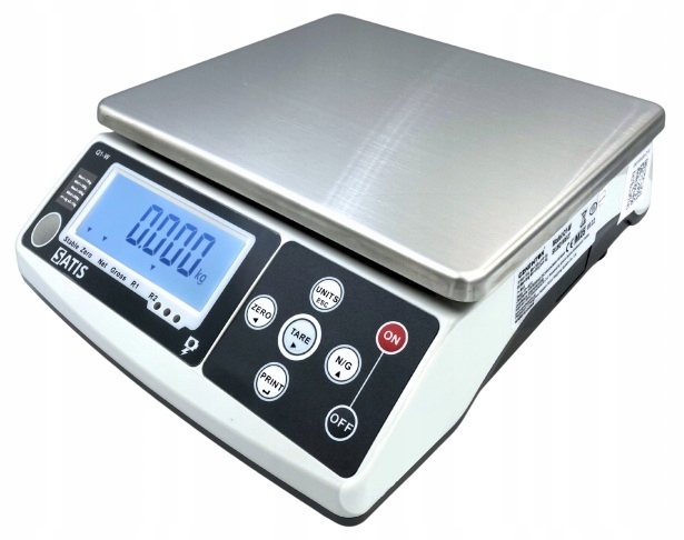 Waga Sklepowa z Legalizacją 15kg 5/2g Szalka 21x25 cm SATIS Q1W615M26