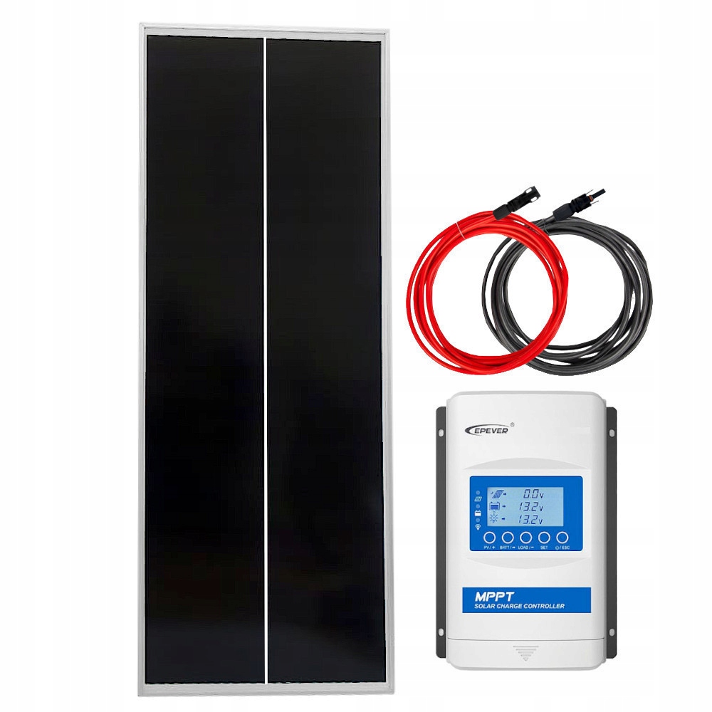 ZESTAW SOLARNY MONO KAMPER 100W + REGULATOR MPPT