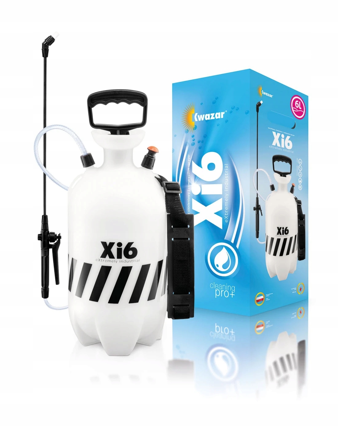 Kwazar XI Cleaning Pro+ tlakový postřikovač odolný vůči chemii 6L