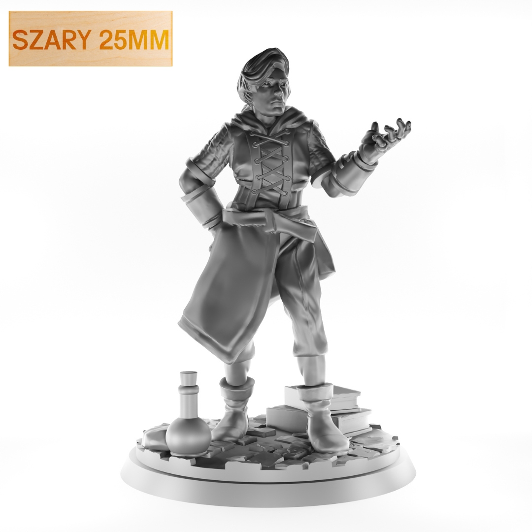 

Figurka Rpg Humanoidy Człowiek Łotrzyk Szary 25 MM