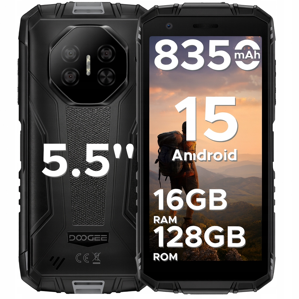 Chytrý telefon Doogee Fire 3 Pro 4 Gb 128 Gb 4G (lte) šedý Android 15