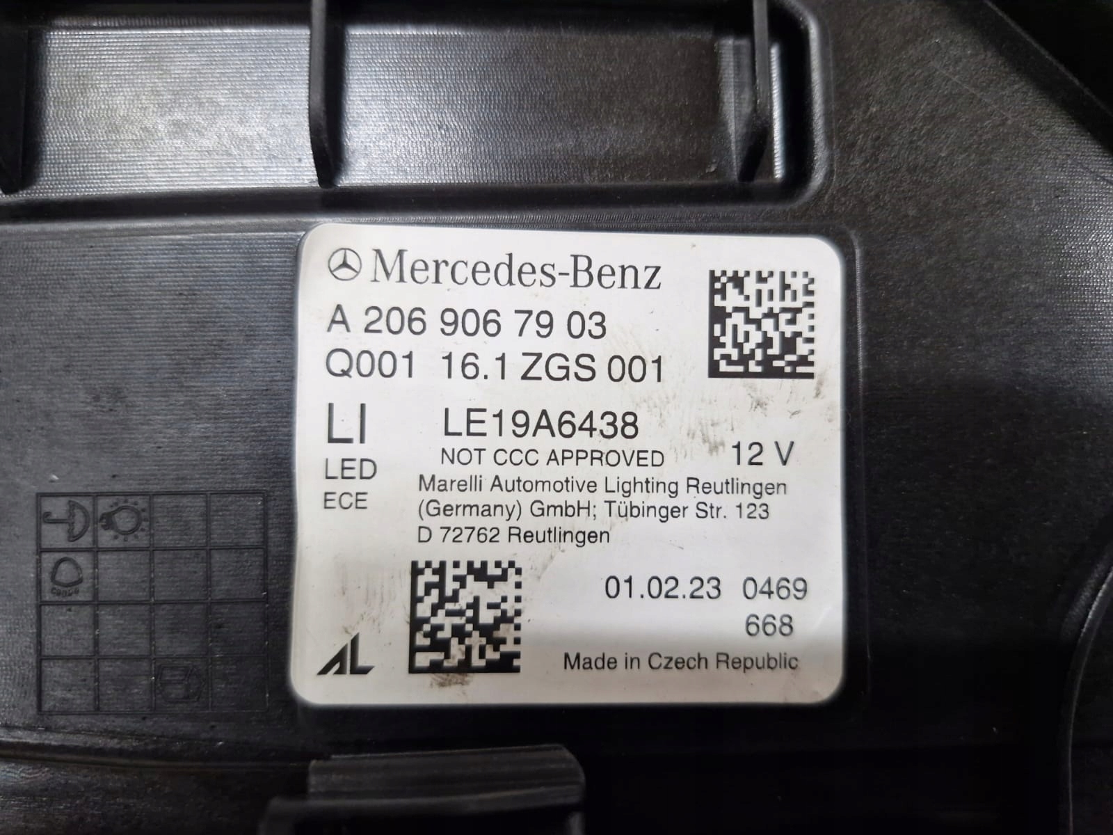 light Mercedes C Klasa W206 Digital Light Full Led 2023