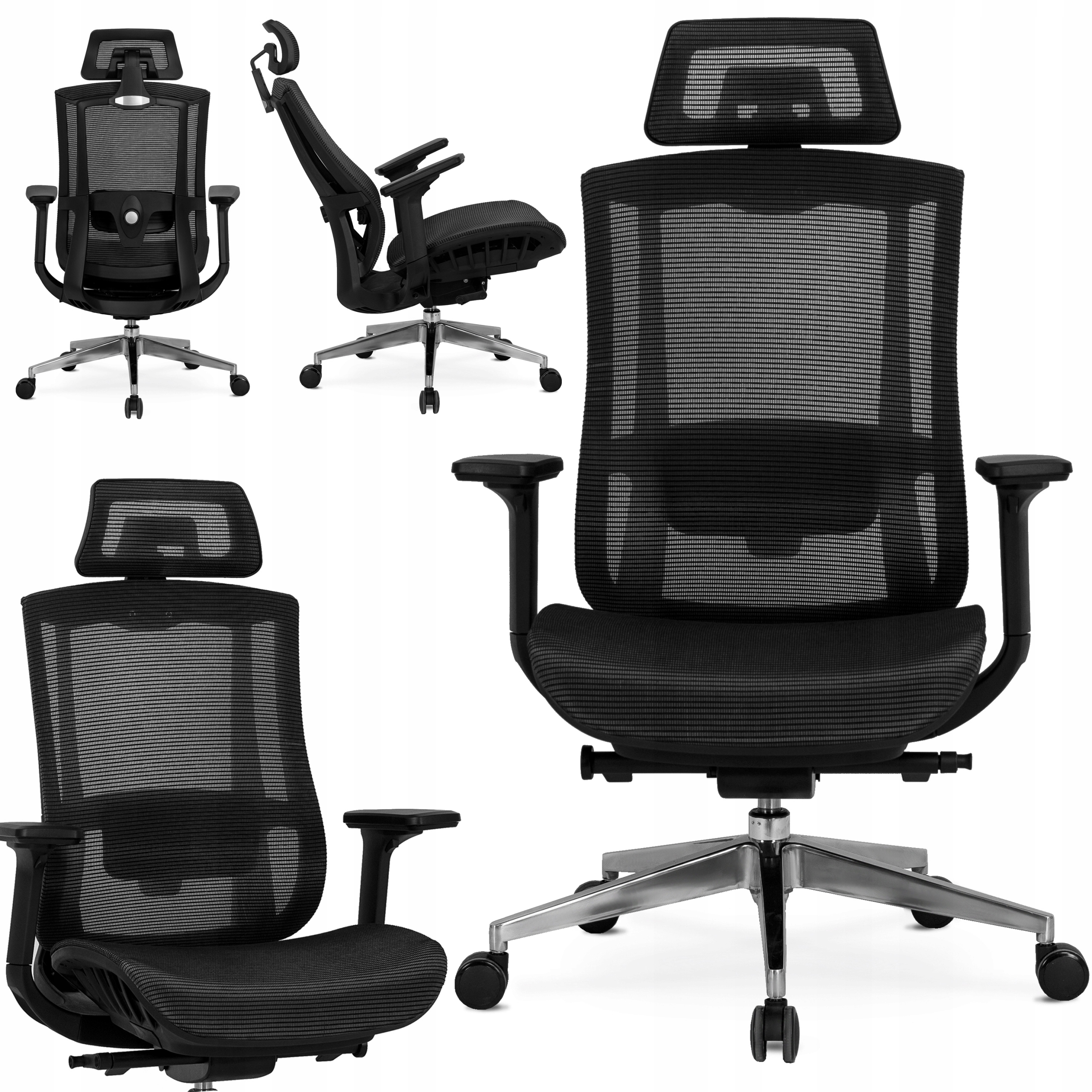 Herní židle Černá Ergonomická otočná židle pro kancelář Dylan