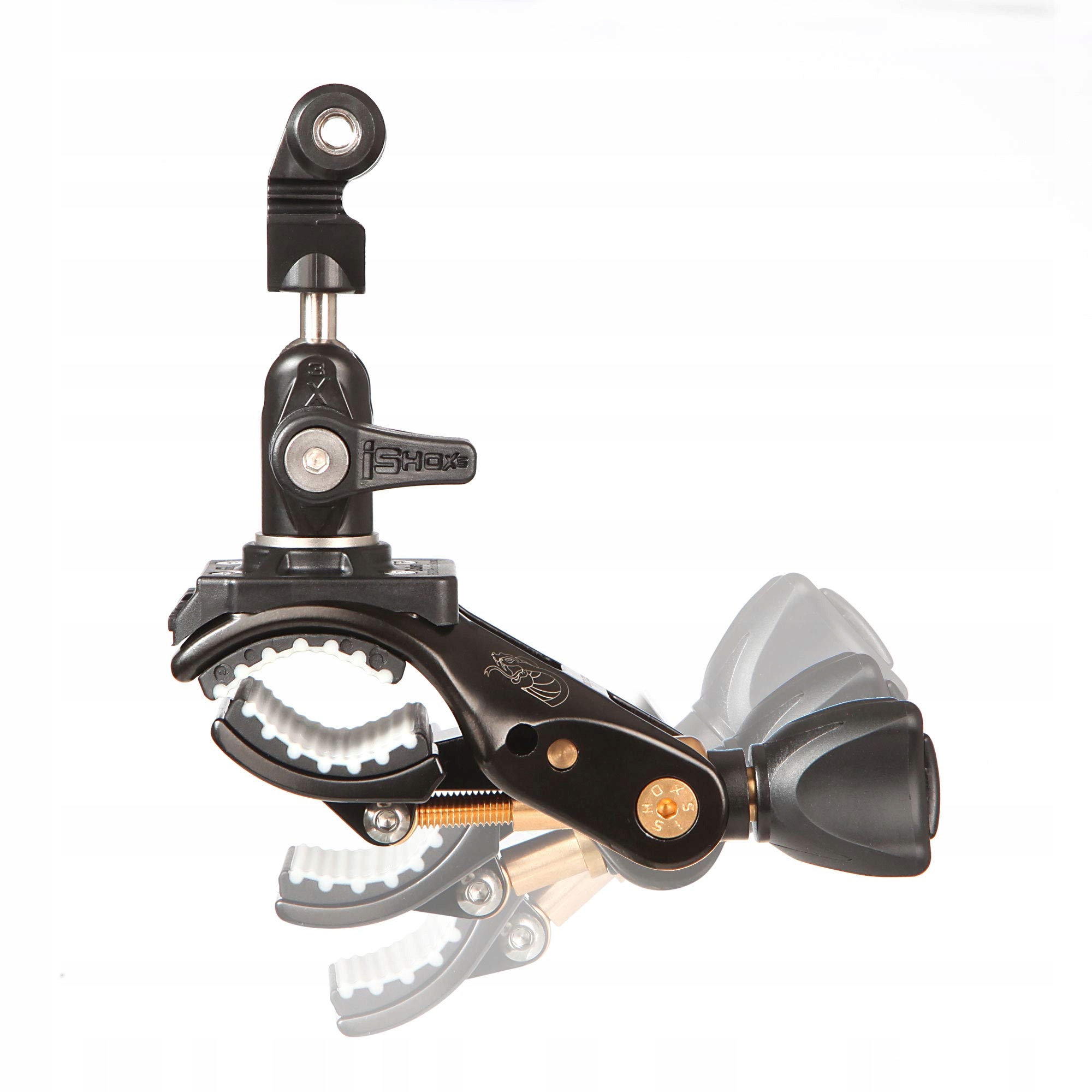 Aluminiowy Uchwyt Rurowy GoPro Action Cam 15-50mm 360 Rower Moto iSHOXS — miniatura 3